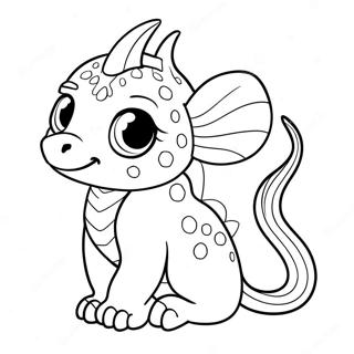 Adorable Medium Fantasy Creature Coloring Page 58924-47290