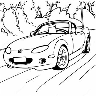 Mazda Mx 5 Miata Convertible Coloring Page 58944-47297