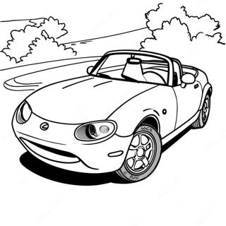 Mazda Mx 5 Miata Convertible Coloring Page 58944-47298