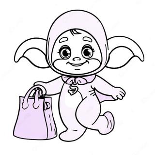 Tinky Winky With Purple Bag Coloring Page 5897-4817