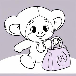 Tinky Winky With Purple Bag Coloring Page 5897-4819