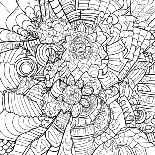 3d Geometric Illusion Coloring Page 58984-47321