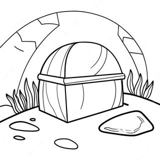 Glowing Empty Tomb Coloring Page 58994-47332