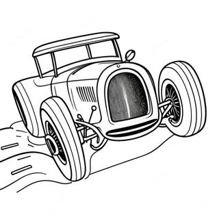 Dirt Track Racing Car Coloring Page 59023-47355