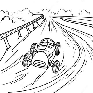 Exciting Dirt Track Racing Scene Coloring Page 59024-47360