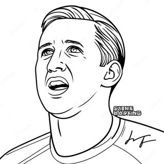 Harry Kane Coloring Pages