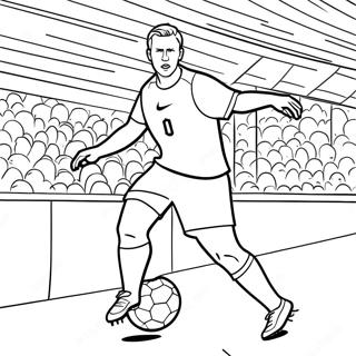 Harry Kane Scoring A Goal Coloring Page 59034-47366