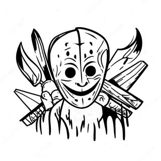 Dead By Daylight Logo Coloring Page 59053-47381