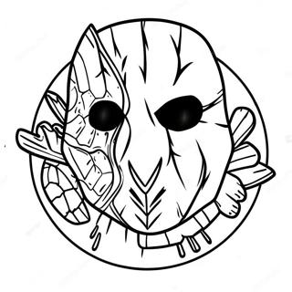 Dead By Daylight Logo Coloring Page 59053-47384