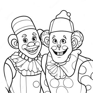 Whimsical Clowns In The Amazing Digital Circus Coloring Page 59074-47397