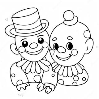 Whimsical Clowns In The Amazing Digital Circus Coloring Page 59074-47399