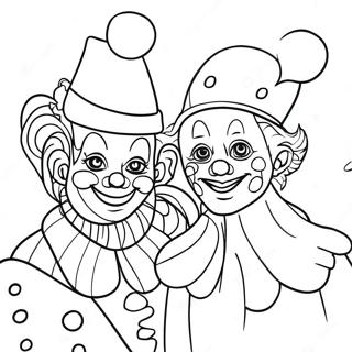 Whimsical Clowns In The Amazing Digital Circus Coloring Page 59074-47400