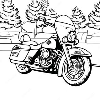 Harley Davidson Motorcycle Coloring Page 59103-47418