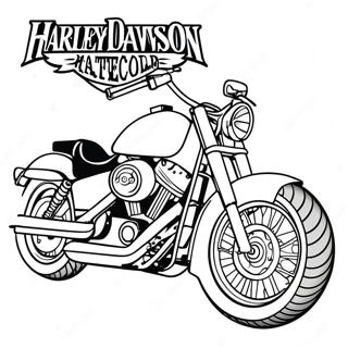 Harley Davidson Motorcycle Coloring Page 59103-47419