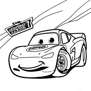 Cars 3 Lightning Mcqueen Racing Coloring Page 59113-47426