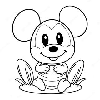 Mickey Mouse Easter Egg Coloring Page 59124-47437