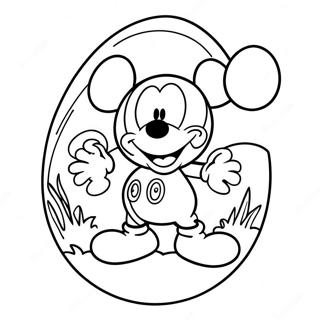 Mickey Mouse Easter Egg Coloring Page 59124-47438