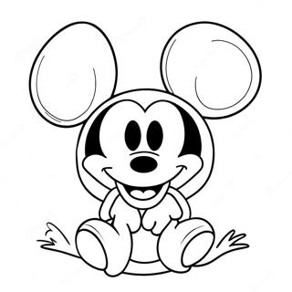 Mickey Mouse Easter Egg Coloring Page 59124-47439