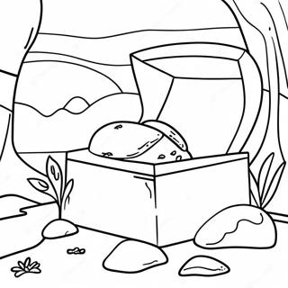 Resurrection Empty Tomb Scene Coloring Page 59163-47468