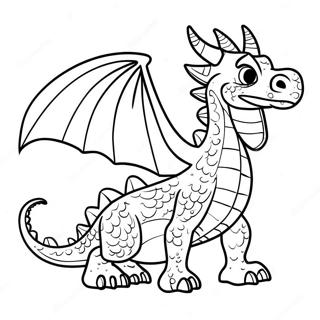 Spooky Halloween Dragon Coloring Page 59184-47485