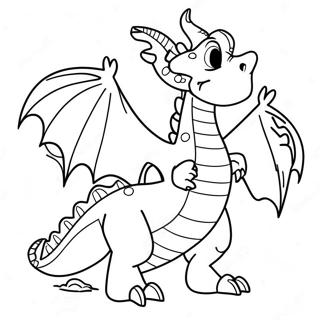 Spooky Halloween Dragon Coloring Page 59184-47487