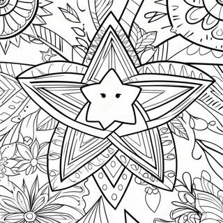 Festive Star Ornament Coloring Page 59194-47496