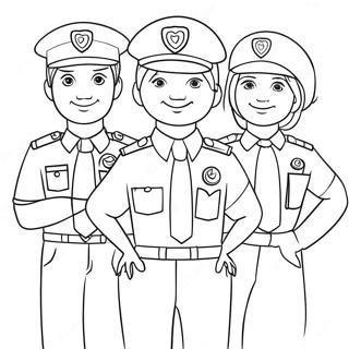 Community Helpers Coloring Page 591-473