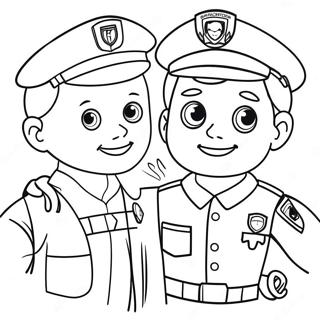 Community Helpers Coloring Page 591-475