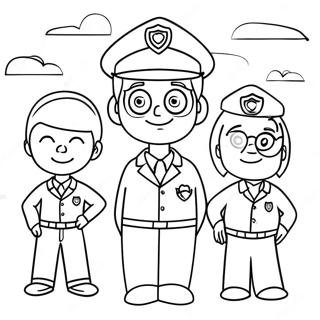 Community Helpers Coloring Page 591-476