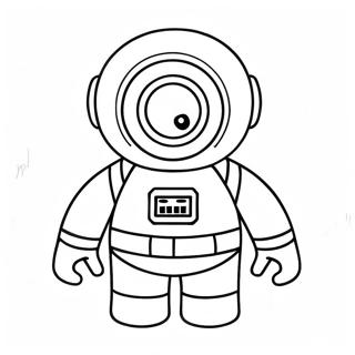 Among Us Mini Crewmate Coloring Pages