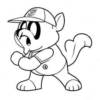 Go Team Mascot Coloring Page 59214-47512