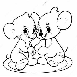 Adorable Disney Babies Playing Together Coloring Page 59264-47545