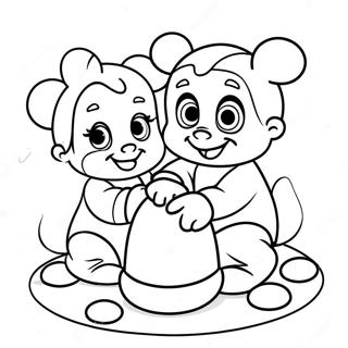 Adorable Disney Babies Playing Together Coloring Page 59264-47546