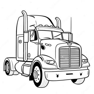 Semi Truck Coloring Pages