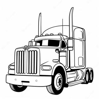 Semi Truck Coloring Page 5926-4840