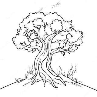 Burning Bush Coloring Page 59273-47556