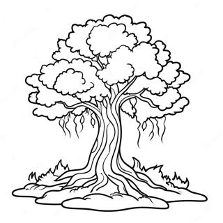 Majestic Burning Bush Coloring Page 59274-47562