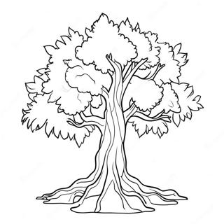 Majestic Burning Bush Coloring Page 59274-47564