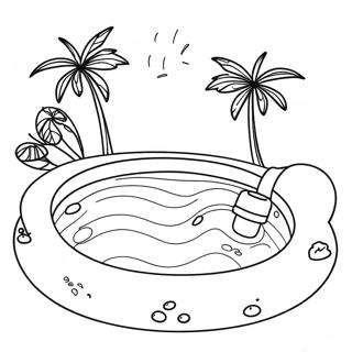 Swimming Pool Fun Coloring Page 59293-47567