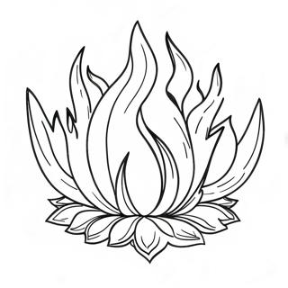 Diluc With Flames Coloring Page 59304-47582