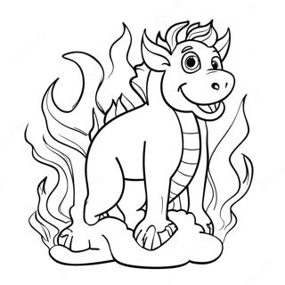 Diluc With Flames Coloring Page 59304-47583