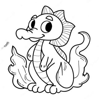 Diluc With Flames Coloring Page 59304-47584