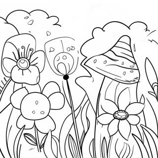 Wildflower Garden Coloring Page 59313-47585