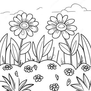 Wildflower Garden Coloring Page 59313-47587