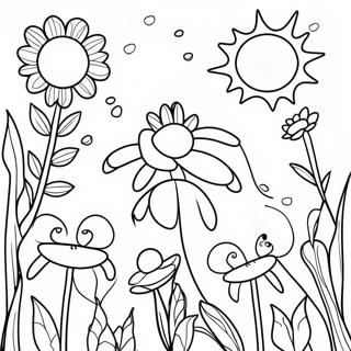 Wildflower Garden Coloring Page 59313-47588