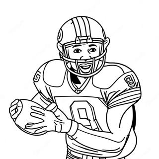 Jerry Rice Catching A Football Coloring Page 59324-47618