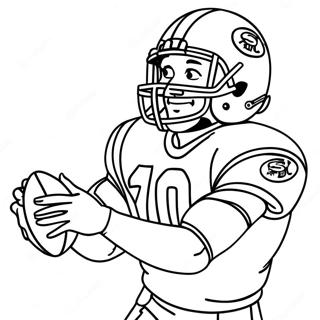 Jerry Rice Catching A Football Coloring Page 59324-47619