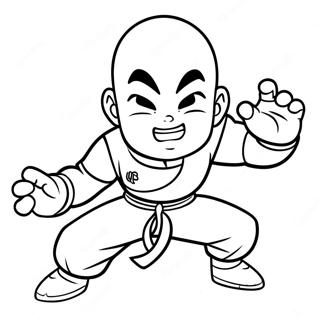 Krillin In Action Coloring Page 59334-47603