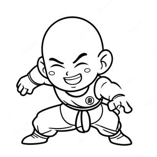 Krillin In Action Coloring Page 59334-47604