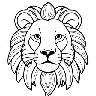 Majestic Lion Roaring Coloring Page 59364-47631